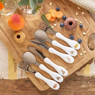 Lässig Little Mateys Kinderbestek 3-delig Spicy Orange