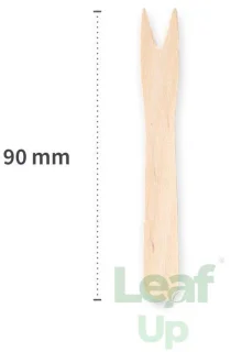 LeafUp Houten Frietvorkjes 9 cm 100 stuks