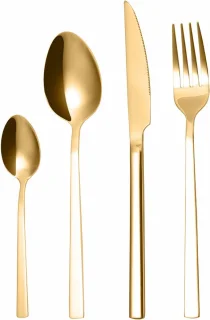 Levabe 48-delig goud bestek set 12-persoons