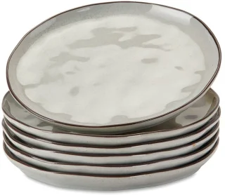 LOBERON Biarré 6-delige set dessertbordjes grijs