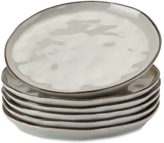 LOBERON Biarré 6-delige set dessertbordjes grijs