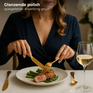 Lomera 16-delige bestekset goud