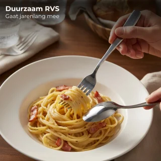 Lomera 24-delig roestvrijstalen bestekset