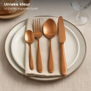 Lomera Koper bestekset 16-delig (4-persoons)