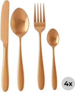 Lomera Koper bestekset 16-delig (4-persoons)