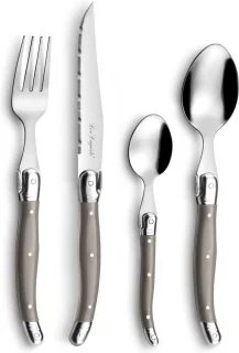 Lou Laguiole bestekset 24-delig taupe 6-persoons