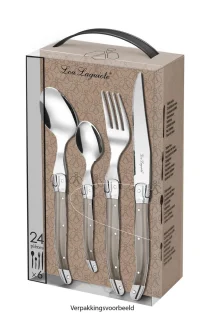 Lou Laguiole bestekset 24-delig taupe 6-persoons