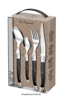 Lou Laguiole Tradition 24-delig Bestekset Antraciet