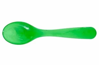 Lumispoon lepel 12 cm grasgroen acryl