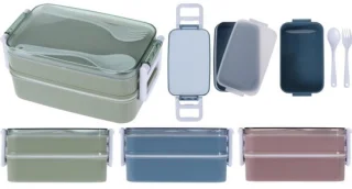 Lunchbox set incl. lepel en vork