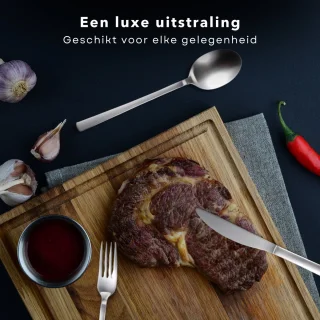Luxe RVS Bestekset 24-delig voor 6 Personen