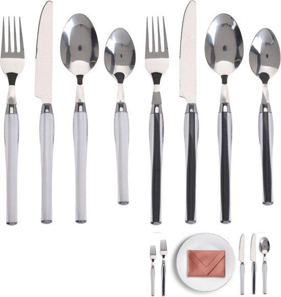 Cheqo Luxe RVS Bestekset Zilver – stijlvol en praktisch voor zes personen