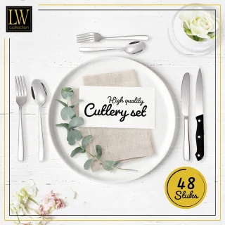 LW Collection bestekset 48-delig 8 persoons zilver