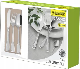 Maestro bestekset MR-1519-24 roestvrij staal 24-delig