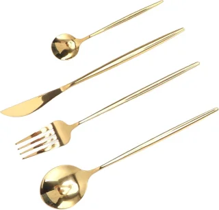 Magnetrondoosje Gold Roestvrijstalen Bestekset