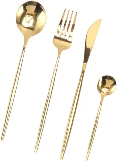 Magnetrondoosje Gold Roestvrijstalen Bestekset