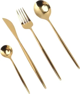Magnetrondoosje Gold Roestvrijstalen Bestekset