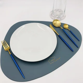 Maison Extravagante MACAU Bestekset 4-delig RVS Goud/Blauw