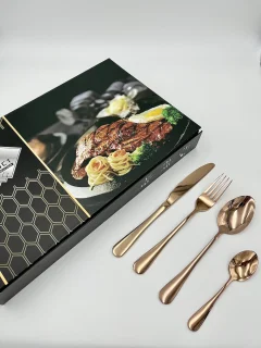 Maison Extravagante Roma Bestekset Rosé Goud 24-delig