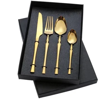 Make & Take 4-delige roestvrijstalen bestekset goud