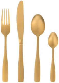 Maku gouden bestekset voor 4 personen