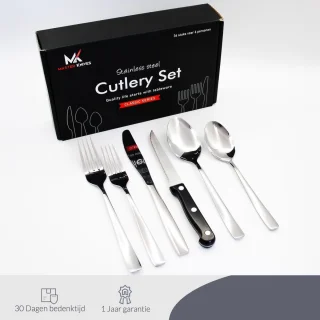 Master Knives 36-delig Bestekset 6 Persoons RVS Zilver