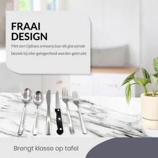 Master Knives 36-delig Bestekset 6 Persoons RVS Zilver