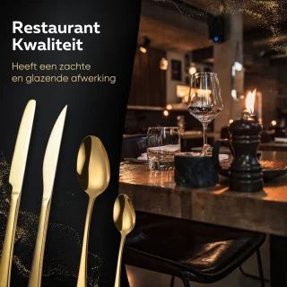 Master Knives Bestekset 36-delig Goud edelstaal 6-persoons