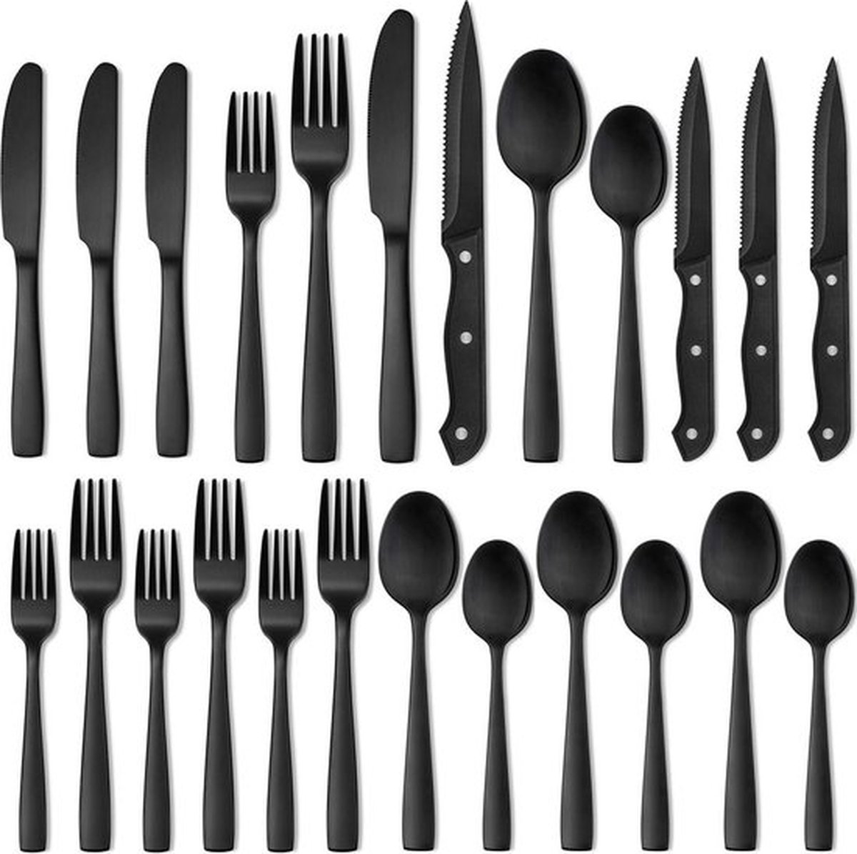 De Master Knives Bestekset 36-delig Zwart/RVS in één oogopslag