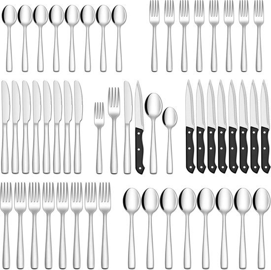 Master Knives Bestekset 48-delig 8 Persoons RVS Zilver