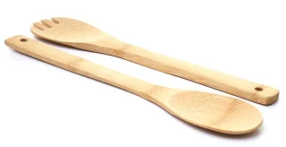 MCW-C12 bamboe salade servers 2-delig