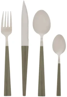 Ménagère Susan 16 pièces vert kaki