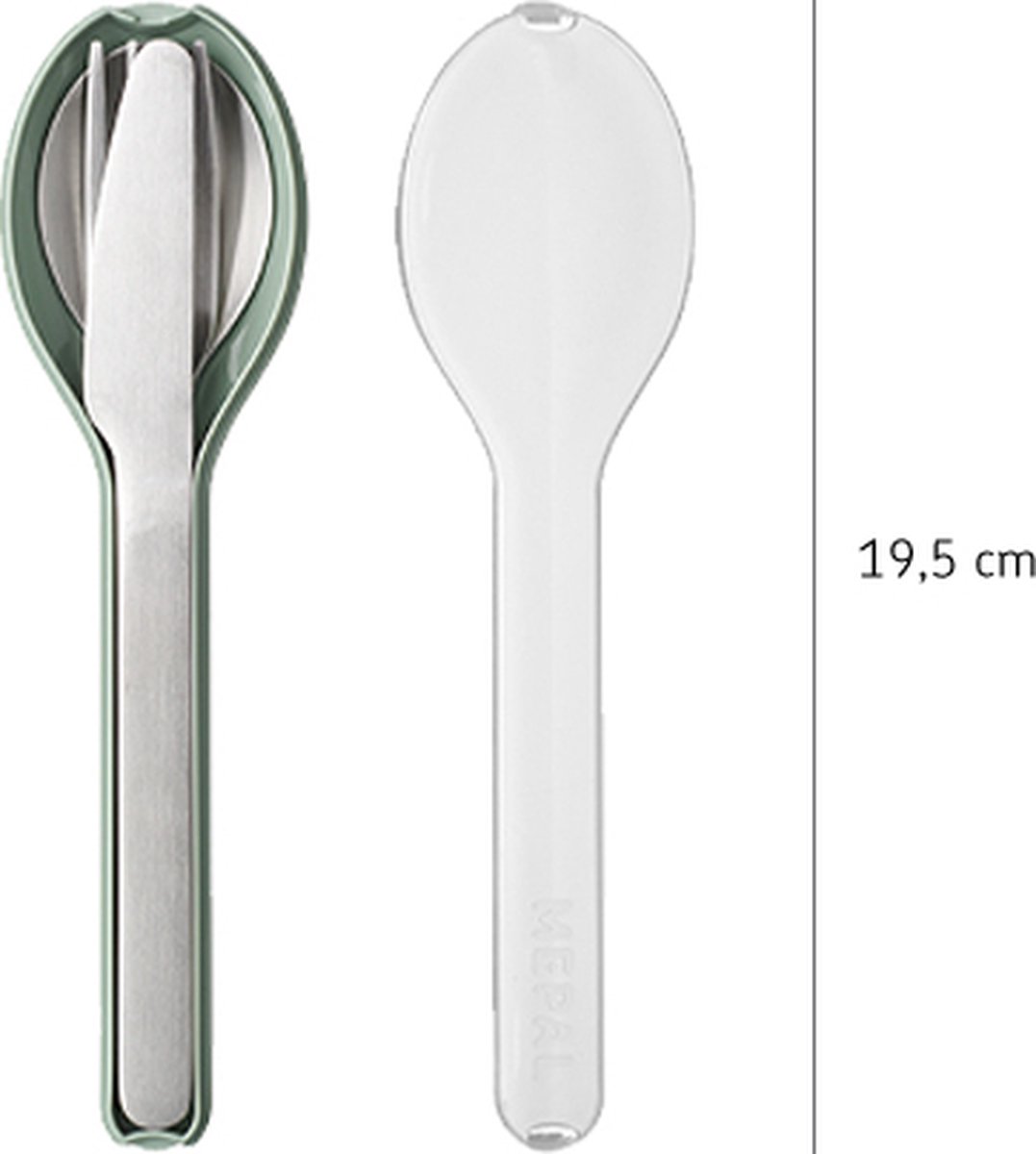 Mepal Ellipse bestekset 3-delig Nordic Black