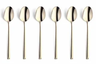 Metropole champagne tafellepel set van 6