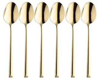 Metropole Pvd koffielepel goud set 6