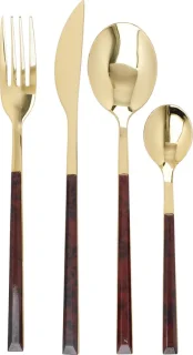 Mikasa Bestekset 16-delig RVS Goud Schildpad 4 Personen