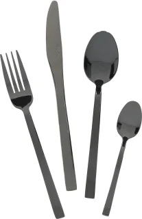 Mikasa Ciara Diseno 16-delig bestek zwart PVD