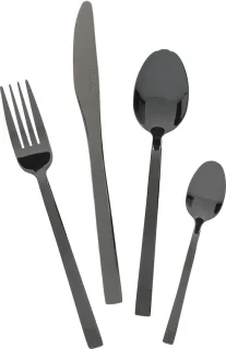 Mikasa Ciara Diseno 16-delig bestek zwart PVD
