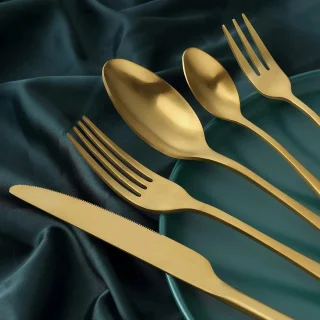 Milova Bestekset - 60-delig - Goud