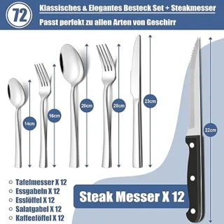 MKSS® Bestekset 12-delig RVS Zilver