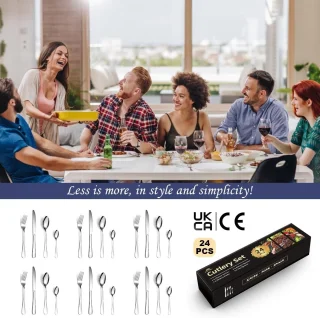 MKSS® Bestekset 24-Delig 6 Persoons
