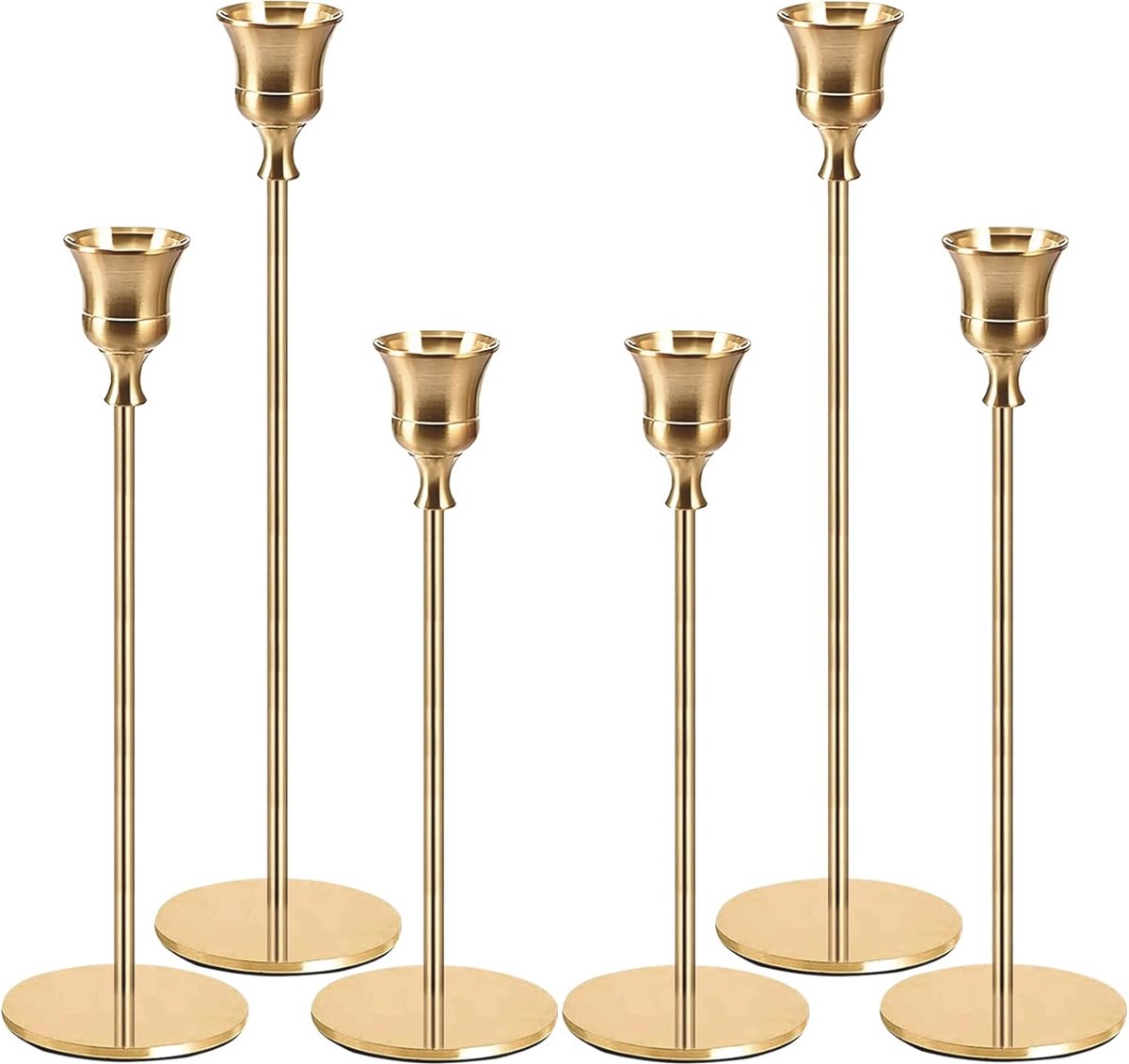 Moderne Vintage Kandelaars Set 6-delig