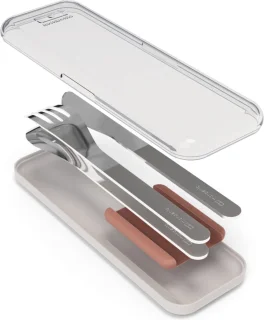 Monbento Slim Box Bestekset Roze RVS
