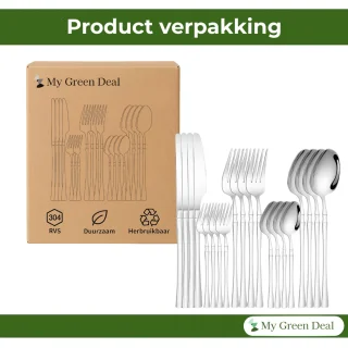 My Green Deal RVS Bestekset 24-delig