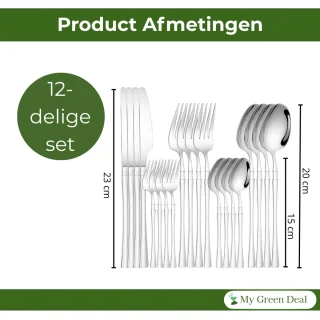 My Green Deal RVS Bestekset 24-delig