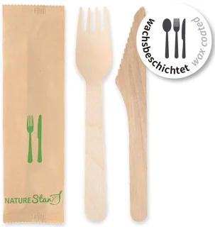 NATURE Star Bestekset 2-delig 50 stuks