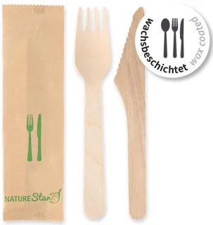 NATURE Star Bestekset 2-delig 50 stuks