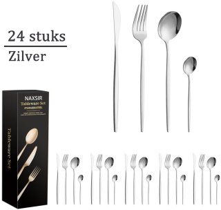 De NAXSIR Bestekset 24-delig (6 personen) - RVS in één oogopslag