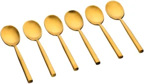 NILS Set 6 Kleine Lepels Goud