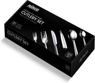 Nince Bestekset 36-delig RVS Zilver voor 6 Personen